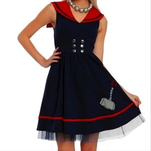 Her Universe Marvel Thor Sailor Dress Size L